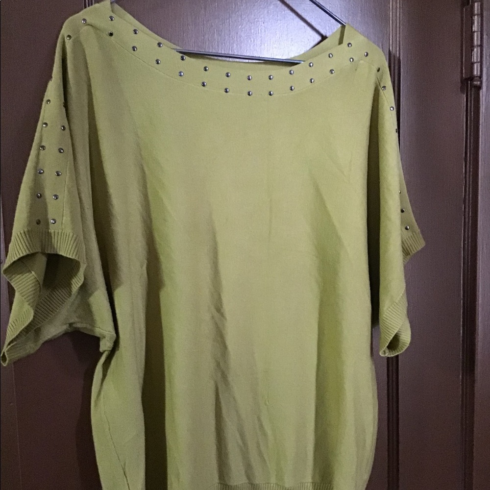 Dress Barn Stud Embellished Sweater, Size 1X